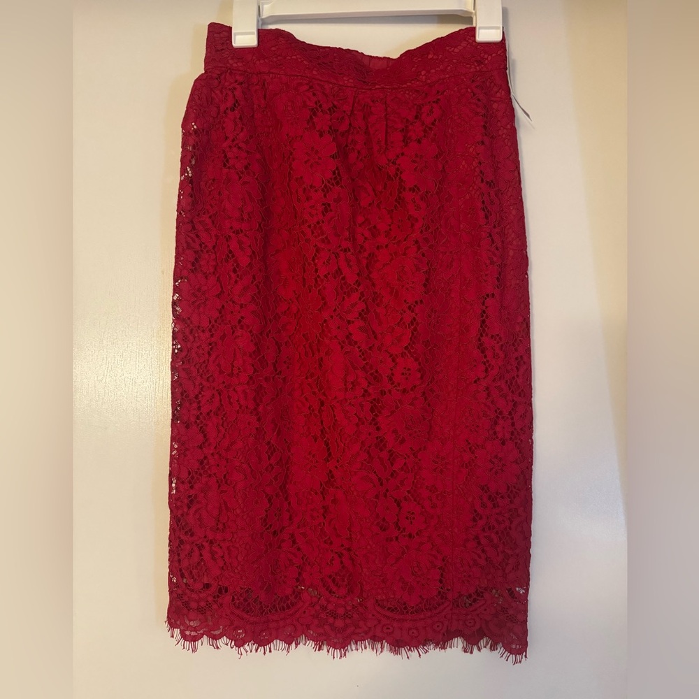 JCrew lace skirt